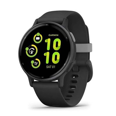 GARMIN Vivoactive 5 Music สมาร์ทวอทช์ (42.2mm., ตัวเรือนสีดำ, สายสีดำ)